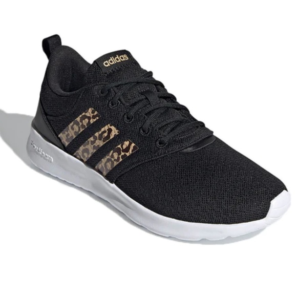 Adidas QT Racer 2.0 leopard striped athletic shoes - Picture 2 of 4